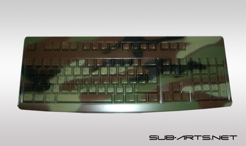 PC Tastatur airbrush woodland